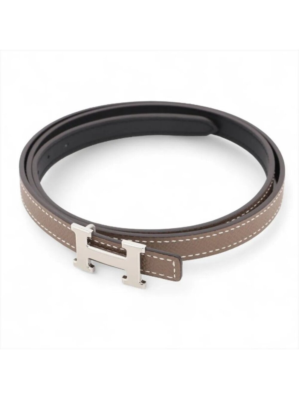 Hermes Mini Constance Belt 85 Veau Epsom Etoupe